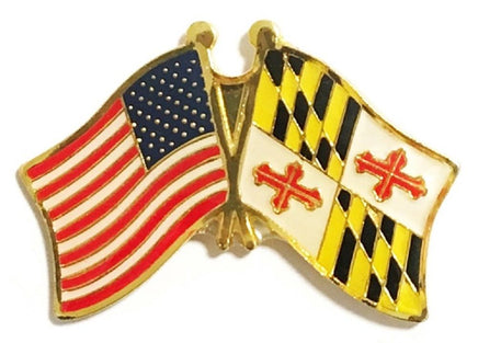 Maryland Flag Lapel Pin - Double
