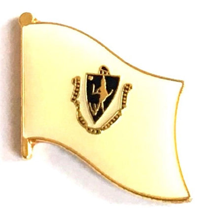 Massachusetts Flag Lapel Pin - Single