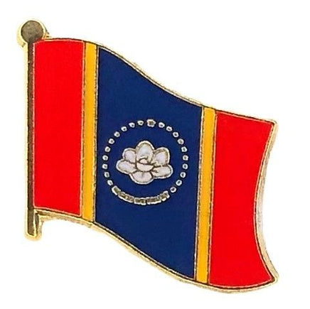 Mississippi Flag Lapel Pin - Single - NEW VERSION