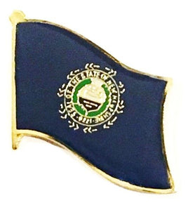 New Hampshire Flag Lapel Pin - Single
