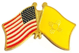New Mexico Flag Lapel Pin - Double