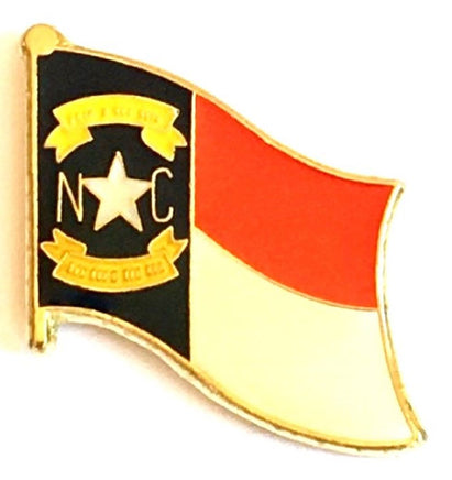 North Carolina Flag Lapel Pin - Single