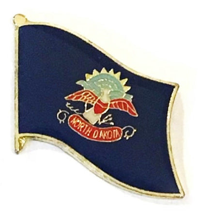 North Dakota Flag Lapel Pin - Single
