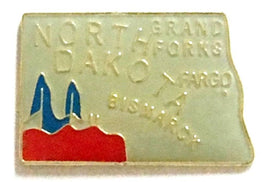 North Dakota Map Pin