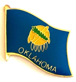 Oklahoma Flag Lapel Pin - Single