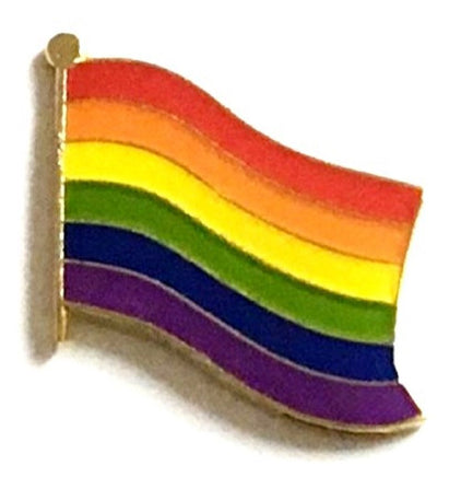 Rainbow Flag Lapel Pin - Single