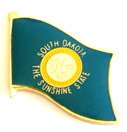 South Dakota Flag Lapel Pin - Single
