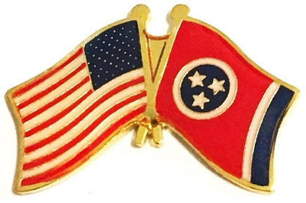 Tennessee Flag Lapel Pin - Double