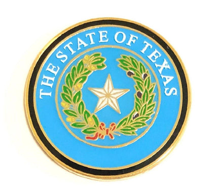 Texas State Seal Lapel Pin