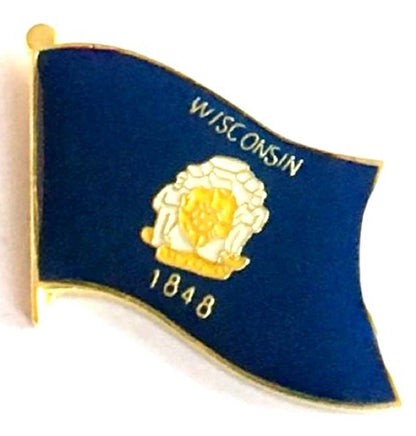 Wisconsin Flag Lapel Pin - Single